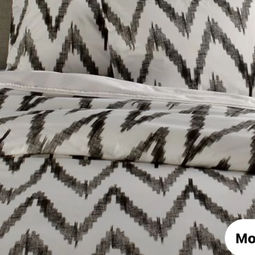 Two Twins Duvet Chevron-motif bedding from Dwell, West Elm